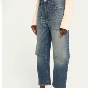 Shon cropped jeans in classic wash